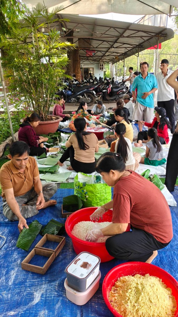 Hội thi Gói, nấu bánh chưng, bánh tét xã Gia Kiệm mừng Đảng - mừng Xuân Bính Ngọ 2026