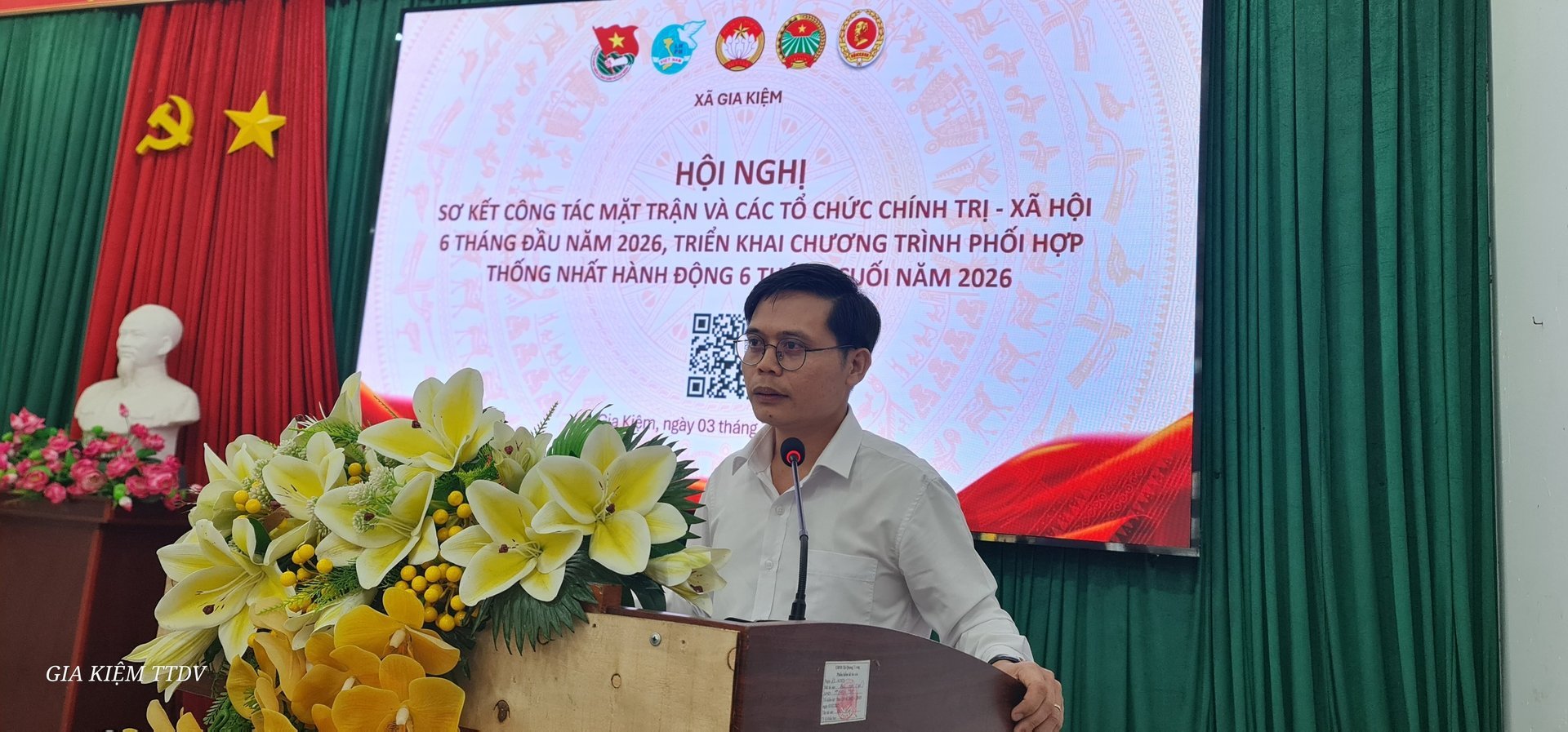 Xã Gia Kiệm sơ kết công tác Mặt trận và các tổ chức chính trị - xã hội 6 tháng đầu năm