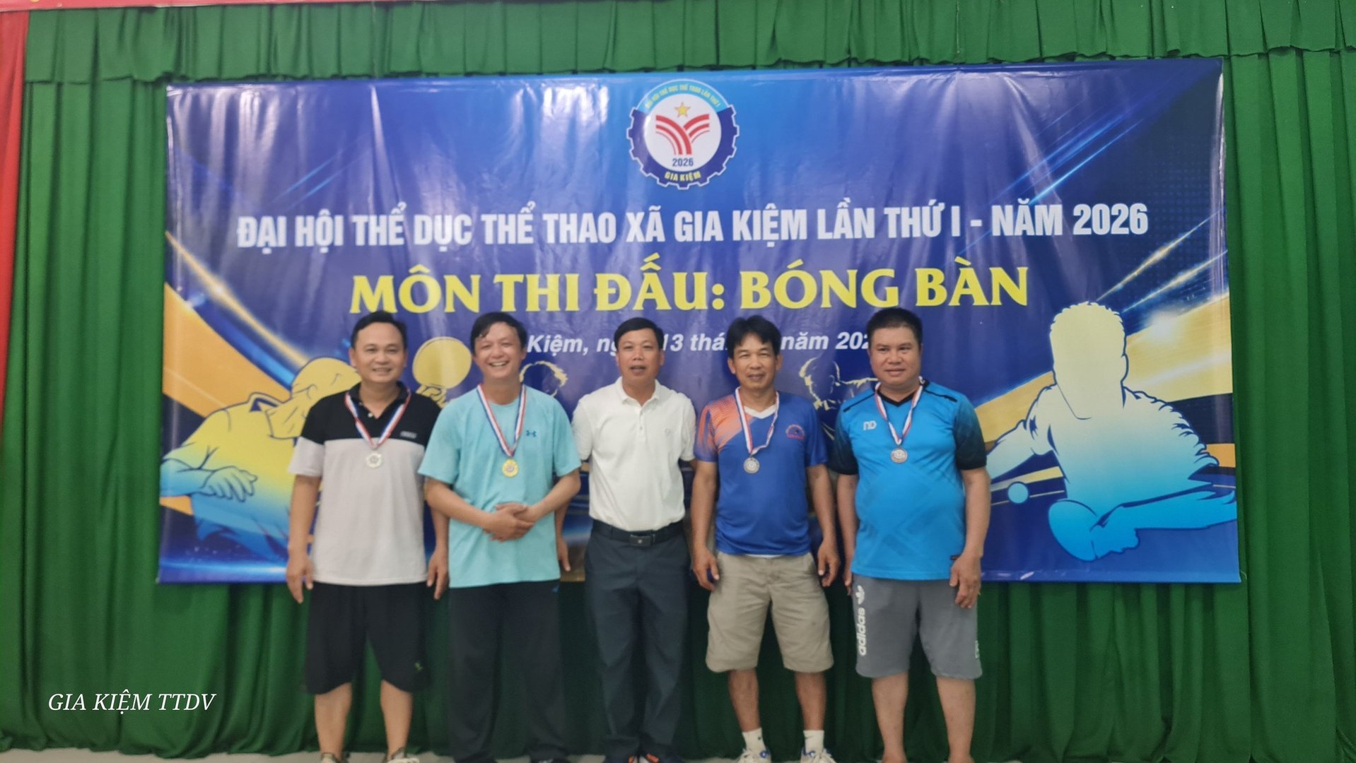 Bế mạc và trao giải Giải Bóng bàn Đại hội Thể dục thể thao xã Gia Kiệm