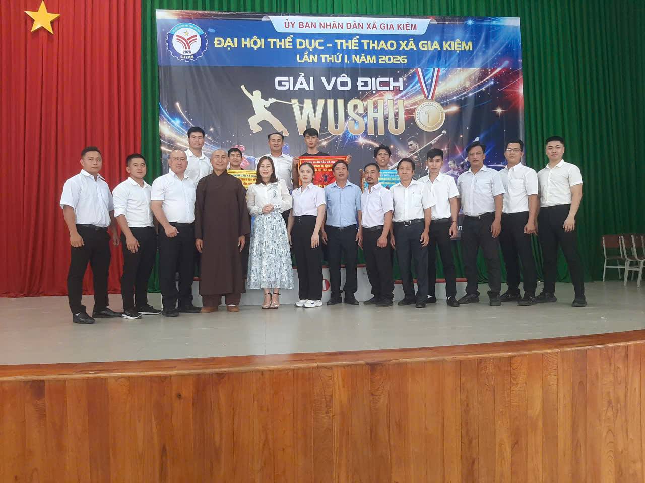 Sau hơn 1 ngày tranh tài sôi nổi, Giải vô địch Wushu nằm trong khuôn khổ Đại hội thể dục-thể thao xã
