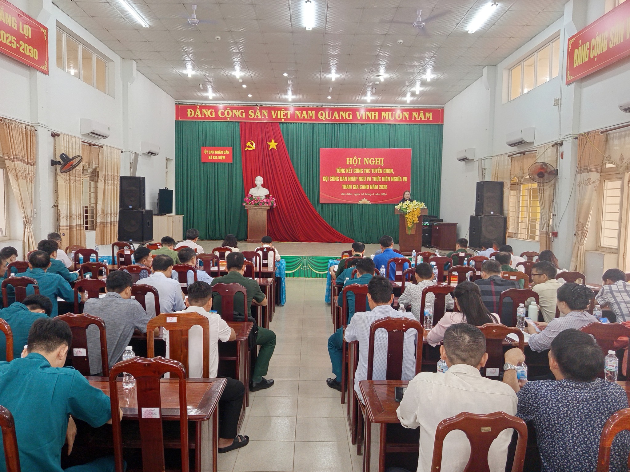 Sáng 14-4, UBND xã Gia Kiệm, tỉnh Đồng Nai tổ chức hội nghị tổng kết công tác kết công tác tuyển chọ