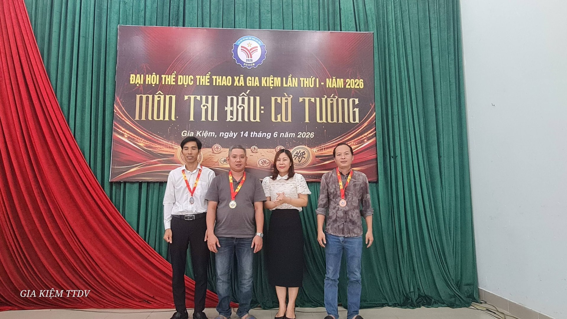 Bế mạc và trao giải môn Cờ tướng Đại hội Thể dục thể thao xã Gia Kiệm