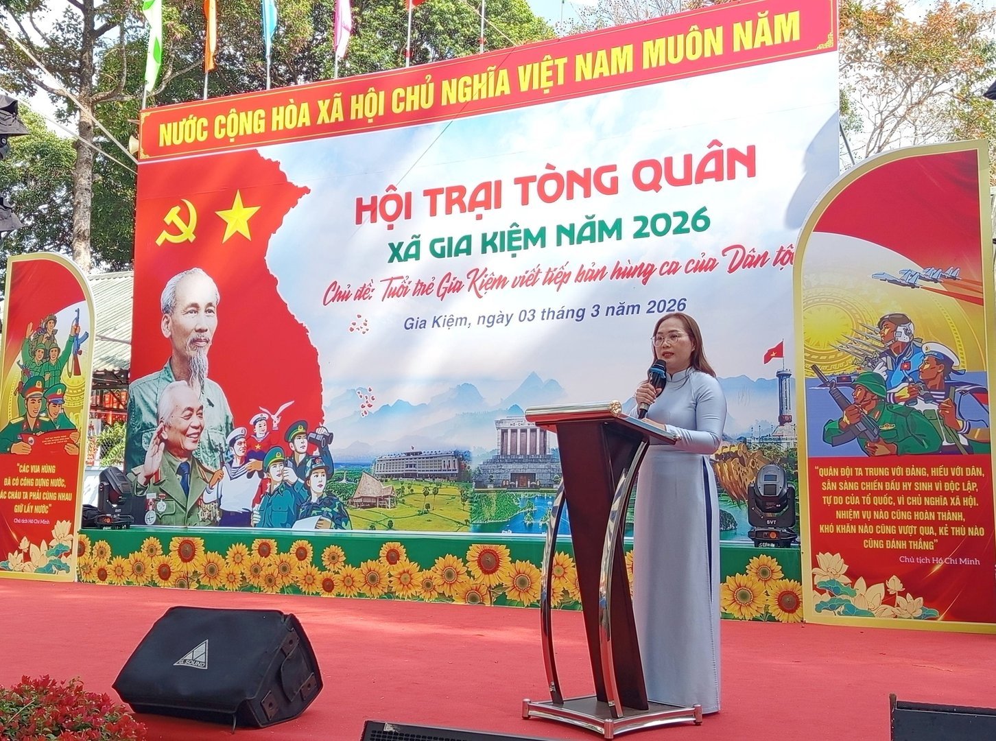 Xã Gia Kiệm tổ chức Hội trại tòng quân năm 2026