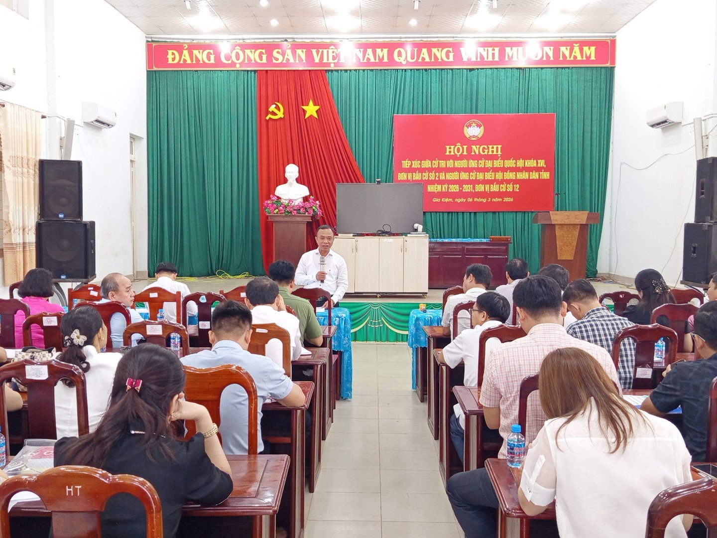 Ủy ban bầu cử xã Gia Kiệm họp triển khai công tác bầu cử