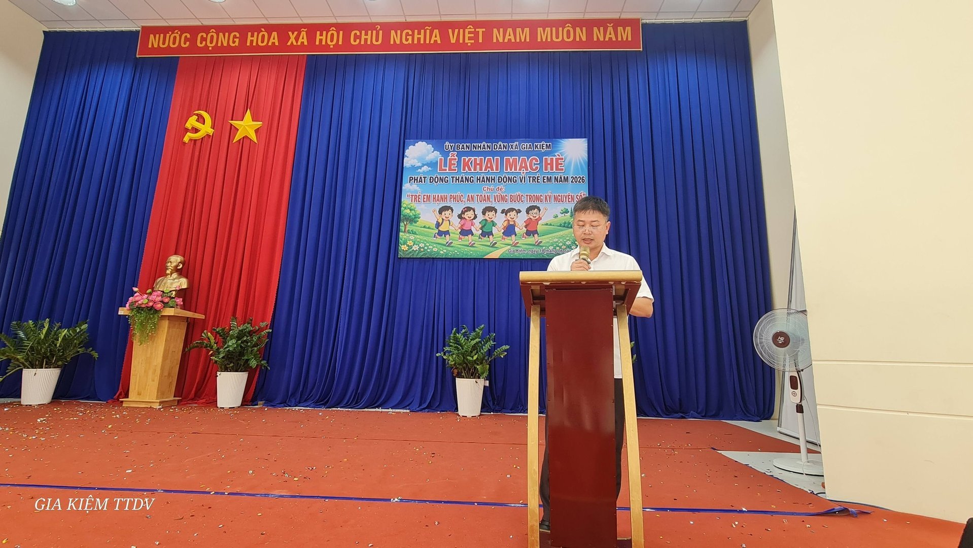 Xã Gia Kiệm khai mạc hè và phát động Tháng hành động vì trẻ em năm 2026