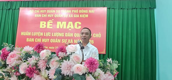 Xã Gia Kiệm bế mạc huấn luyện Dân quân tại chỗ năm 2026