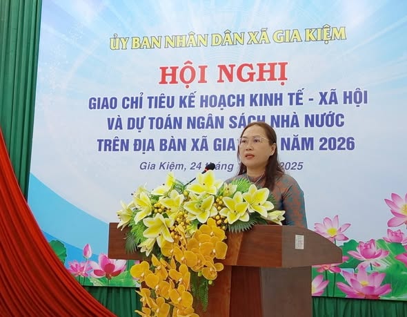 Hội nghị giao chỉ tiêu kế hoạch kinh tế-xã hội xã năm 2026
