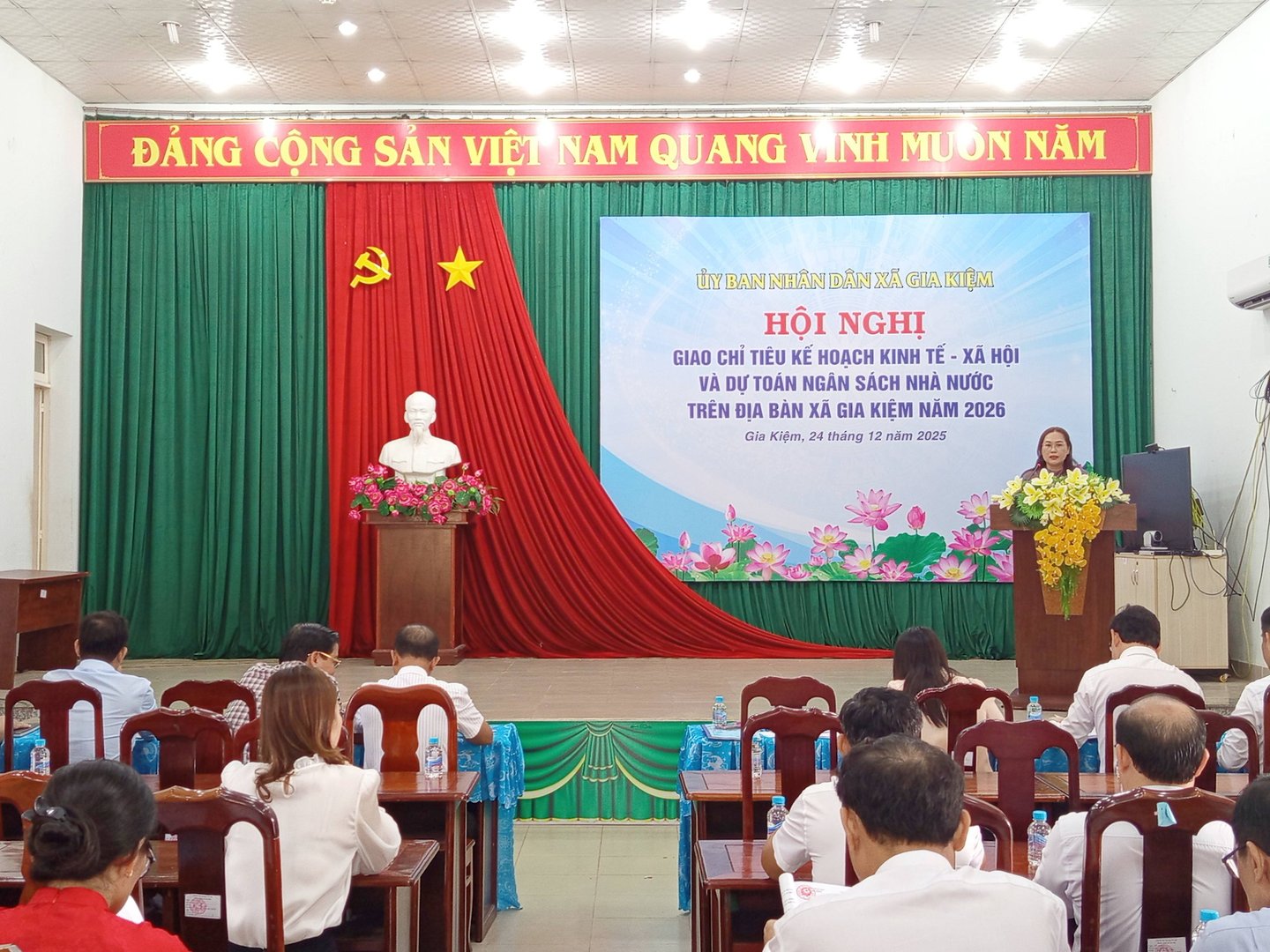 Hoi Nghi Giao Chi Tieu Ke Hoach Kinh Te Xa Hoi Va Du Toan Ngan Sach Nha Nuoc Xa Gia Kiem Nam 2026 - Ảnh 2