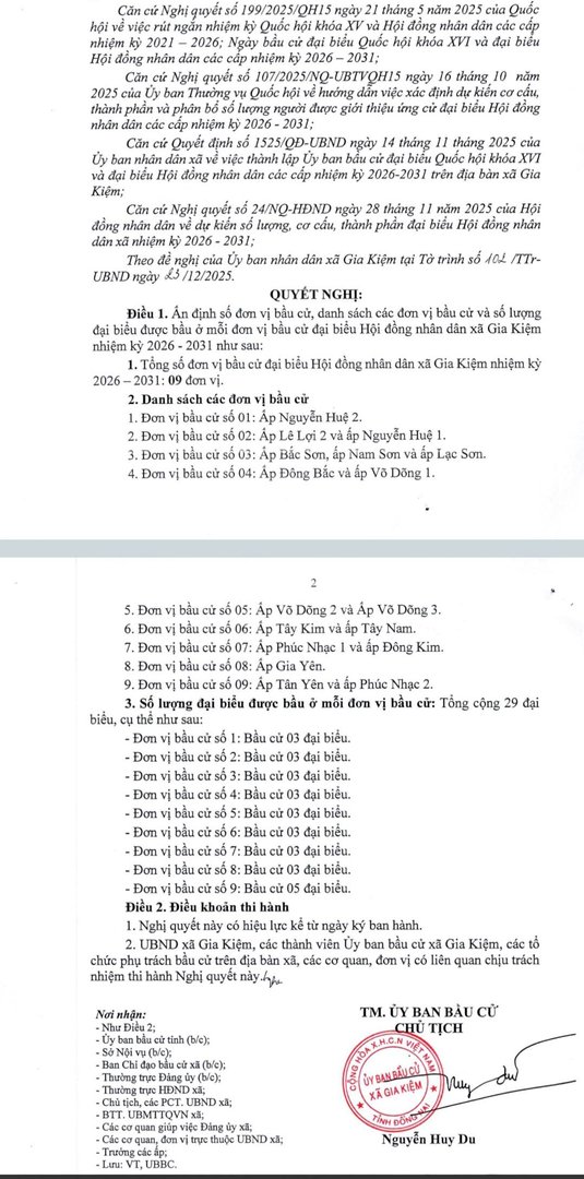 Nghi Quyet Ve Viec An Dinh So Don Vi Bau Cu - Ảnh 2